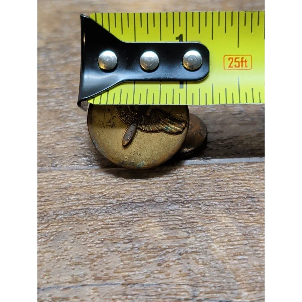 WWII WW2 USAAF Army Air Force Screw Back Collar Disc Military Insignia Pin